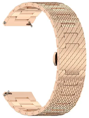Obrázek produktu pro Techsuit Řemínek 22 mm (W052) – Huawei Watch GT 2 (46 mm)/GT 2 Pro/GT 3 Pro (46 mm)/Ultimate, Xiaomi Watch S1 – Růžové zlato