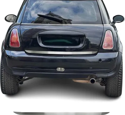 Image de Garniture de Hayon Coffre pour Mini Cooper R56 R57 R58 R59 acier inox Brossé