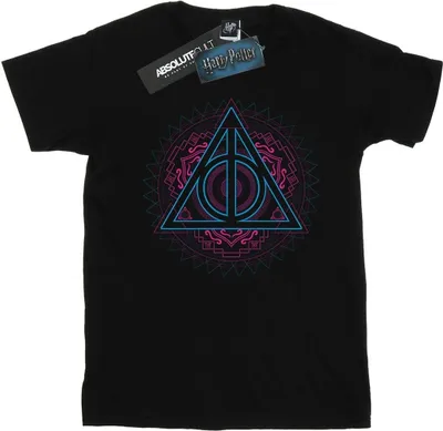 Produktbild von Harry Potter - "Deathly Hallows" T-Shirt für Damen BI26817 (XXL) (Schwarz)
