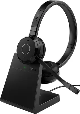 Produktbild von Jabra Headset Evolve 65 TE MS Duo USB inkl. Ladestation