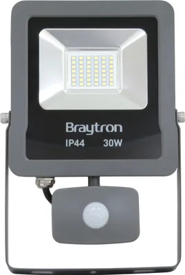 Zdjęcie produktu dla Braytron reflektor LED reflektor projektor reflektor 30W 2400 lumenów z czujnikiem ruchu IP44 do oświetlenia wewnętrznego / zewnętrznego 6500K zimna biel