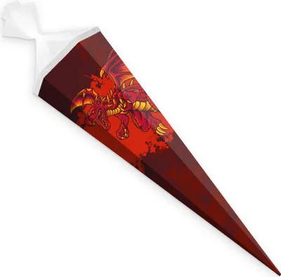 Produktbild von itenga Schultüte Drache 85cm mit Tüllverschluss