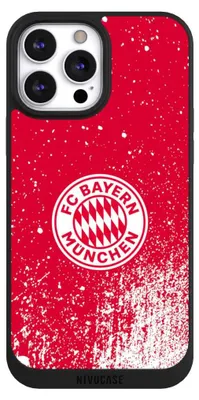Produktbild von NIVOCASE Handyhülle für Apple iPhone 13 Pro Max  Hülle NIVOpure Case Schwarz FC Bayern München FCB Offizielles Lizenzprodukt