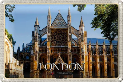 Produktbild von Blechschild Städte Westminster Abbey London UK 30x20cm
