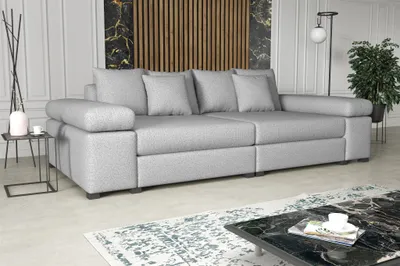 Produktbild von Big Sofa Couchgarnitur Megasofa Riesensofa AREZZO Stoff Now or Never Weiß