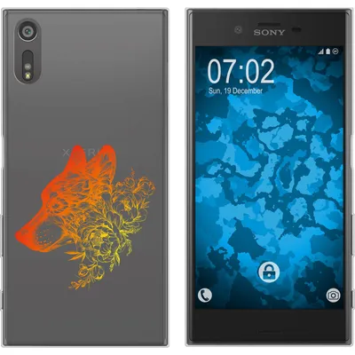 Produktbild von PhoneNatic Case kompatibel mit Sony Xperia XZs Silikon-Hülle Floral Wolf M3-2
