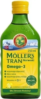Produktbild von Möller's Tran Norwegisches Zitronenöl 250ml