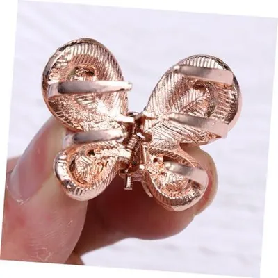 Produktbild von 2 Schmetterlings-Haarspangen aus einer Legierung, modische Haaraccessoires für Mädchen und Frauen, geeignet für Partys und Ponyfrisuren