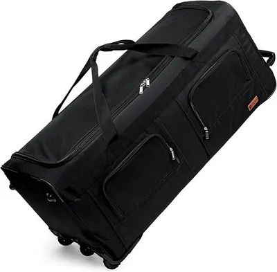 Immagine prodotto di Borsa da viaggio HEYO con rotelle trolley grande – resistente e capiente nero 70x32x36 cm