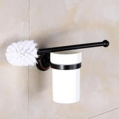 Productafbeelding van Set van Zwarte Badkameraccessoires van Messing