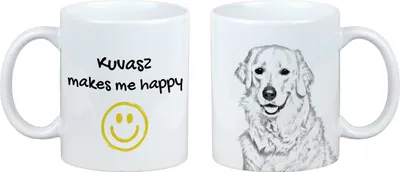 Zdjęcie produktu dla Kubek "Kuvasz" - kubek z motywem psa, wesoły kubek dla miłośników psów, spersonalizowany produkt marki Art-Dog