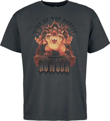 Produktbild von Super Mario T-Shirt Herren Bowser - King Of The Koopas grau M