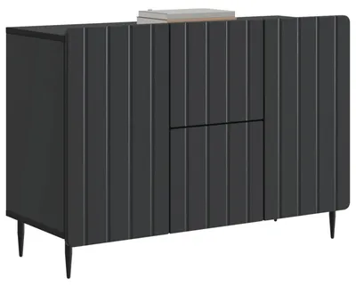 Immagine prodotto di Credenza vidaXL nera 89 x 34,5 x 62 cm in materiale derivato dal legno