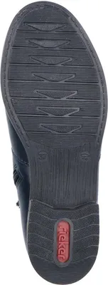 Produktbild von Rieker Damen Stiefelette Chelsea Boot mit Riemen warm gefüttert 72258, Größe:42 EU, Farbe:Blau