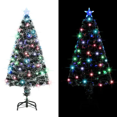 Zdjęcie produktu dla vidaXL Sztuczna choinka ze stojakiem/LED 120 cm światłowodowa