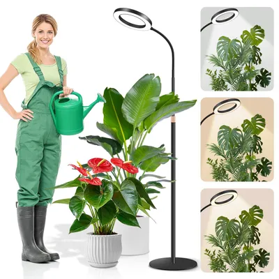 Productafbeelding van Led-plantenlamp, volledig spectrum, groeilamp met standaard en timer voor kamerplanten