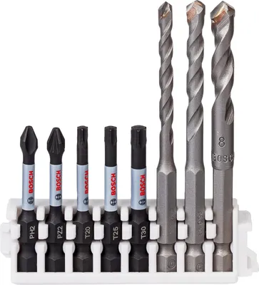 Produktbild von Bosch Accessories Bosch Professional 8tlg. Impact Control Schrauberbit und Flies