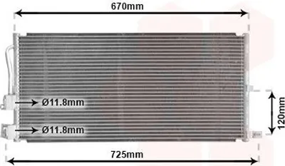 Immagine prodotto di VAN WEZEL 77005043 Condensatore climatizzatore Condensatore climatizzatore per JAGUAR X-Type Berlina (X400)