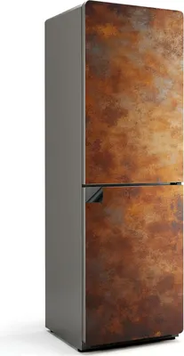 Zdjęcie produktu dla Metaliczna tekstura z rdzą - Magnetyczna osłona lodówki - Folia dekoracyjna magnetyczna do kuchni - Magnetyczna dekoracja lodówki - Samoprzylepna tablica magnetyczna - Folia magnetyczna na drzwi lodówki - 60x180 cm