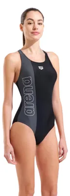 Productafbeelding van ARENA AF011695550 Duograf rugzwemkleding dames, zwart/grijs, maat 34