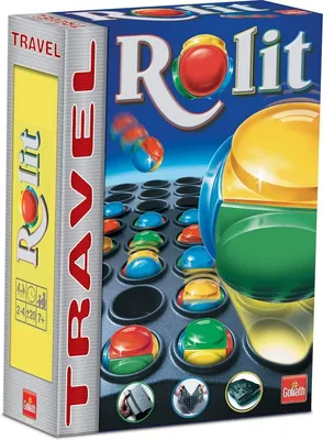 Produktbild von Goliath Rolit Reisespiel Kompakt taktisches 4-Farben-Ballspiel für unterwegs