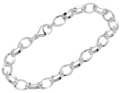 Produktbild von NKlaus Damen-Armband 925 Sterling Silber, 23cm Dreikantkette