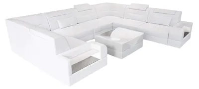 Produktbild von Mini Sofa Trivento U-Form aus Leder