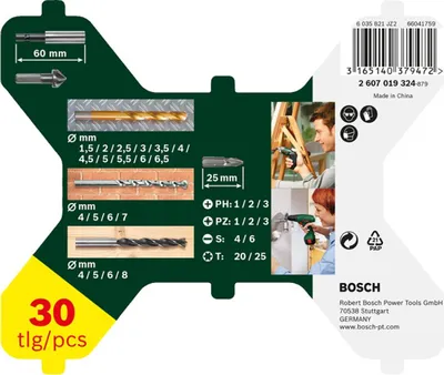 Image de Bosch 2607019324 Bosch Prom 30-tlg. X-Line Set