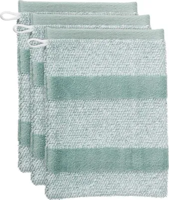 Produktbild von Beddinghouse 3er Set Waschhandschuh Sheer Stripe Farbe Green Größe 16x22 set a 3
