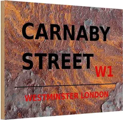 Produktbild von vianmo Holzschild 20x30 cm Westminster Carnaby Street W1 England
