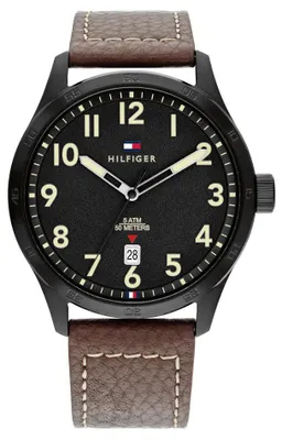 Produktbild von Zegarek męski TOMMY HILFIGER 1710560 brązowy klasyczny dla seniorów