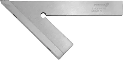Produktbild von PAULIMOT Anschlagwinkel 45° 120 x 80 mm, DIN 875/2, rostfrei
