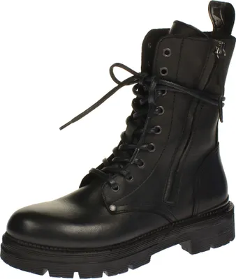 Immagine prodotto di Replay Stand g stivali da donna in pelle stringati ispirati ai biker neri - 3,5 UK - 36 EU - 4,5 US / Nero