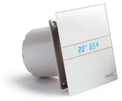Produktbild von Cata E-120 GTH Axial-Badlüfter mit Automat, 6W/11W, Rohrleitung 120mm, weiß