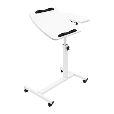 Image de Support de table, table à roulettes réglable pour ordinateur portable, support de table réglable pour ordinateur avec roulettes