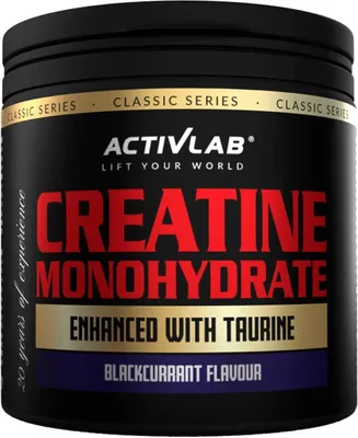 Produktbild von Activlab Creatine Monohydrate 300g Kreatin-Monohydrat - Schwarze Johannisbeere