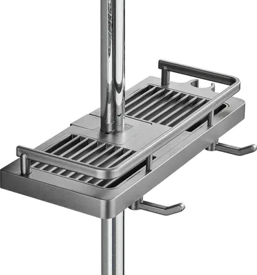 Produktbild von Duschregal mit schneller Installation - ohne Bohren - 1 Stück - Aluminium