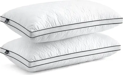 Produktbild von BedStory Kopfkissen 40x80cm 2er Set Kissen, Schlafkissen aus 2X950g Mikrofasern, Atmungsaktive und waschbare Bettkissen,Ideal für Tiefen Erholsamen