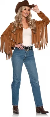 Produktbild von Damen Western Jacke mit Fransen für Cowgirl Kostüme Größe: XL
