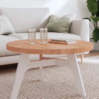 Produktbild von "2024"cloris Tischplatte Ø80x4 cm Rund Massivholz Buche - Tischplatten CHY23292292