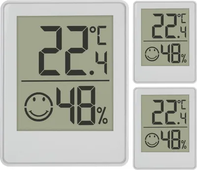 Produktbild von TFA-Dostmann Digitales Thermo-Hygrometer TFA 30.5039 Raumklimakontrolle : 3 er Set 30.5039.02
