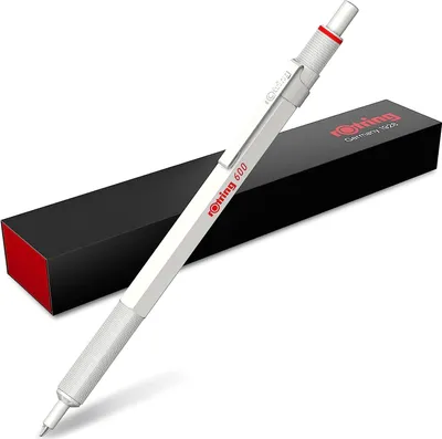 Produktbild von rotring Druckkugelschreiber 600 metallic-perlweiß