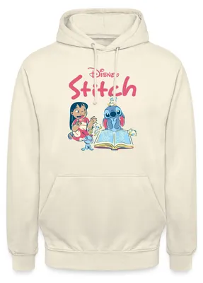 Produktbild von Lilo & Stitch Mit Buch Uni Hoodie, S, Vanille-Milchshake