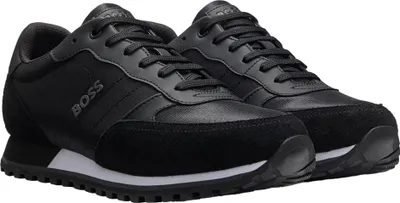 Image de Boss - Chaussures pour homme "Parkour", cuir GT5093 (39,5 EU) (Noir/Blanc)