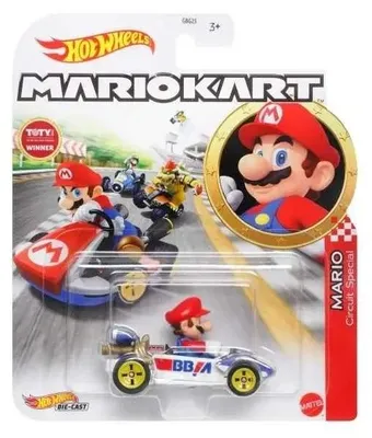 Obrázok produktu pre Hot Wheels Mario Kart HDB36, Závodné vozidlo, 3 rok / roky, Kov, Plast, Viacfarebný