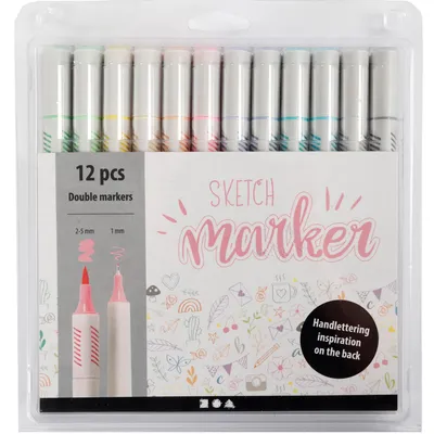 Produktbild von Creativ Company 37380, 12 Stück(e), Mehrfarbig, 3 Jahr(e), Pinsel/feine Spitze, Mehrfarbig, 1 mm