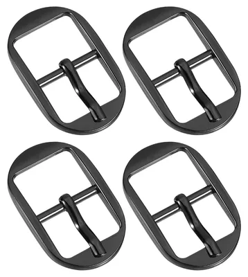Productafbeelding van Metalen rolgespen - 4 stuks - Voor riemen en banden - Zwart, 15 mm
