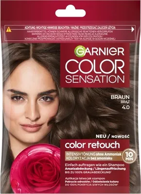 Zdjęcie produktu dla Garnier Color Sensation Color Retouch Szampon koloryzujący 4.0 Brąz