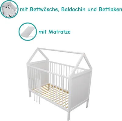 Immagine prodotto di Need Sleep culla multifunzionale Jan con materasso e biancheria da letto