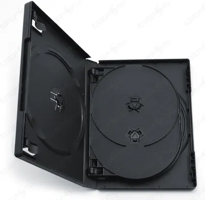 Produktbild von DVD / CD-Box / Hülle schwarz 10 Stück 6-fach